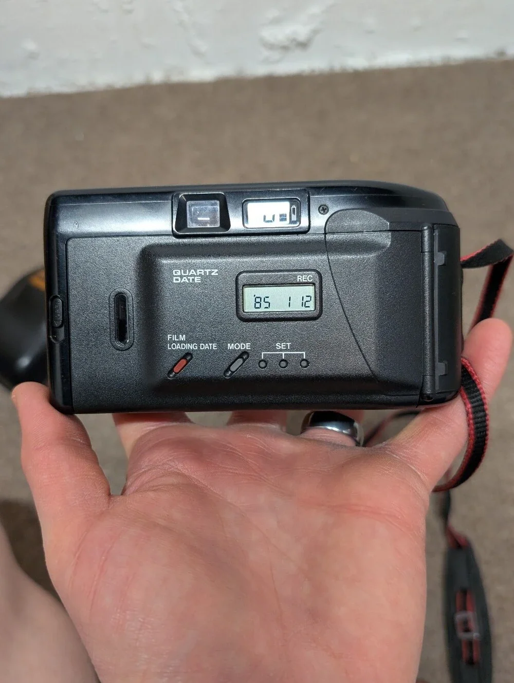 Vintage CANON Sure Shot Supreme Black Camera Case with Case and Shoulder Strap